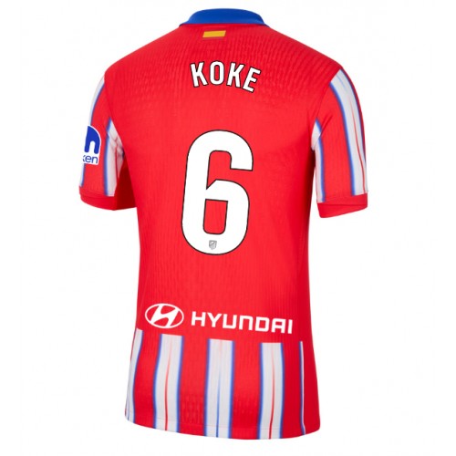 Fotbalové Dres Atletico Madrid Koke #6 Domácí 2024-25 Krátký Rukáv